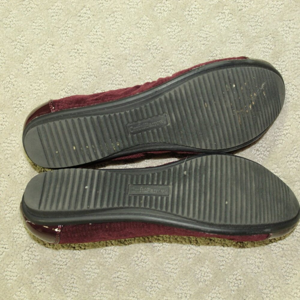 Croft & Barrow Ortholite Womens 73277 Sz 7.5M Maroon Ballet Flats - Picture 6 of 6